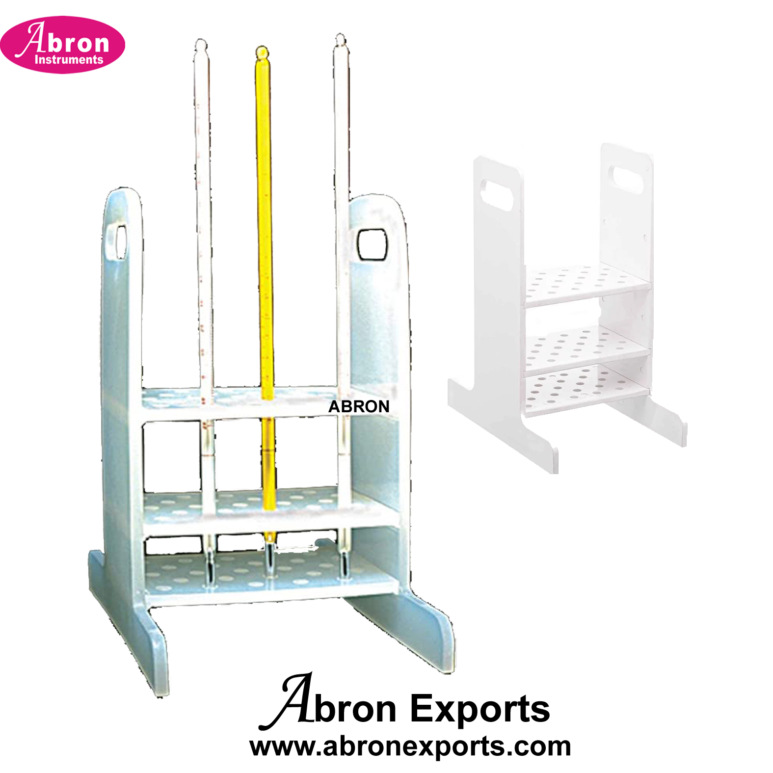 Thermometer Stand Poly to Store 25 Thermometer Plastic Polypropylene 10pc Abron AC-631STP 